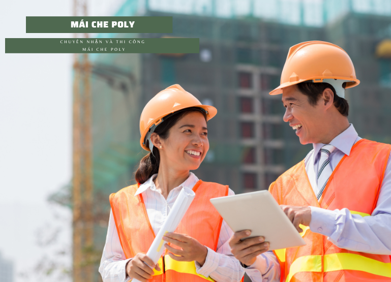 Xây dựng Ngọc Phát: Chuyên thi công mái che Poly
