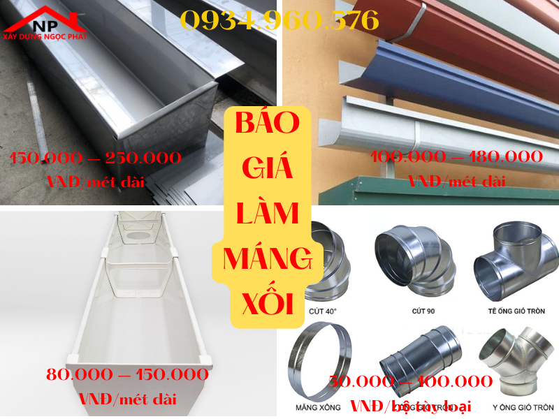 Báo Giá Làm Máng Xối